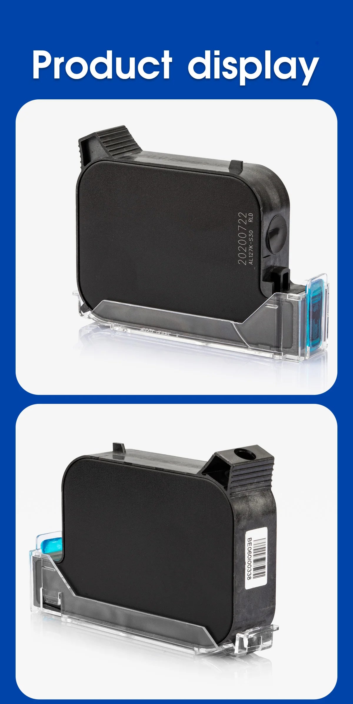 Yhan 2588 compatible quick-dry ink cartridge 12.7mm print height universal for unencrypted handheld printer