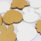Large Gift Hang Tags, 100 Pieces Per Batch, White Kraft Paper Gift Packaging Labels, Handcrafted With Love Products, Price Tags