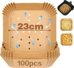 Air Fryer Disposable Paper Liner For Cosori ninja  Square/Round Nonstick Parchment Baking Oven Paper Kitchen Accessories