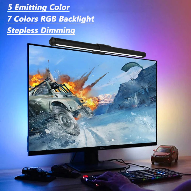 Led Monitor Light Bar Stepless Dimmable Desk Lamp Computer Screen Hanging Light Led Table Lamp Indoor Lighting For Laptop Office
