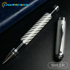 STONEGO Carbon Fiber Signature Pen, Premium Metal Gel Ink Pens Micro Point 0.5mm Black Ink Smooth Writing Ball Pen
