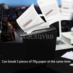 220V 10L Mini Desktop Electric Shredder Electric Cutting File Shredder Strip Office Home Paper Shredder