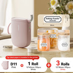 NIIMBOT D11 New Version Label Printer Mini Portable 300DPI Bluetooth Wireless Label Maker Name Tag Kitchen Sticker PrintingMaker