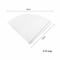 100pcs Coffee Filter Paper V-Shaped Wood Pulp Drip Paper Cone Coffee Strainer Bag Espresso Tea Infuser Accessories