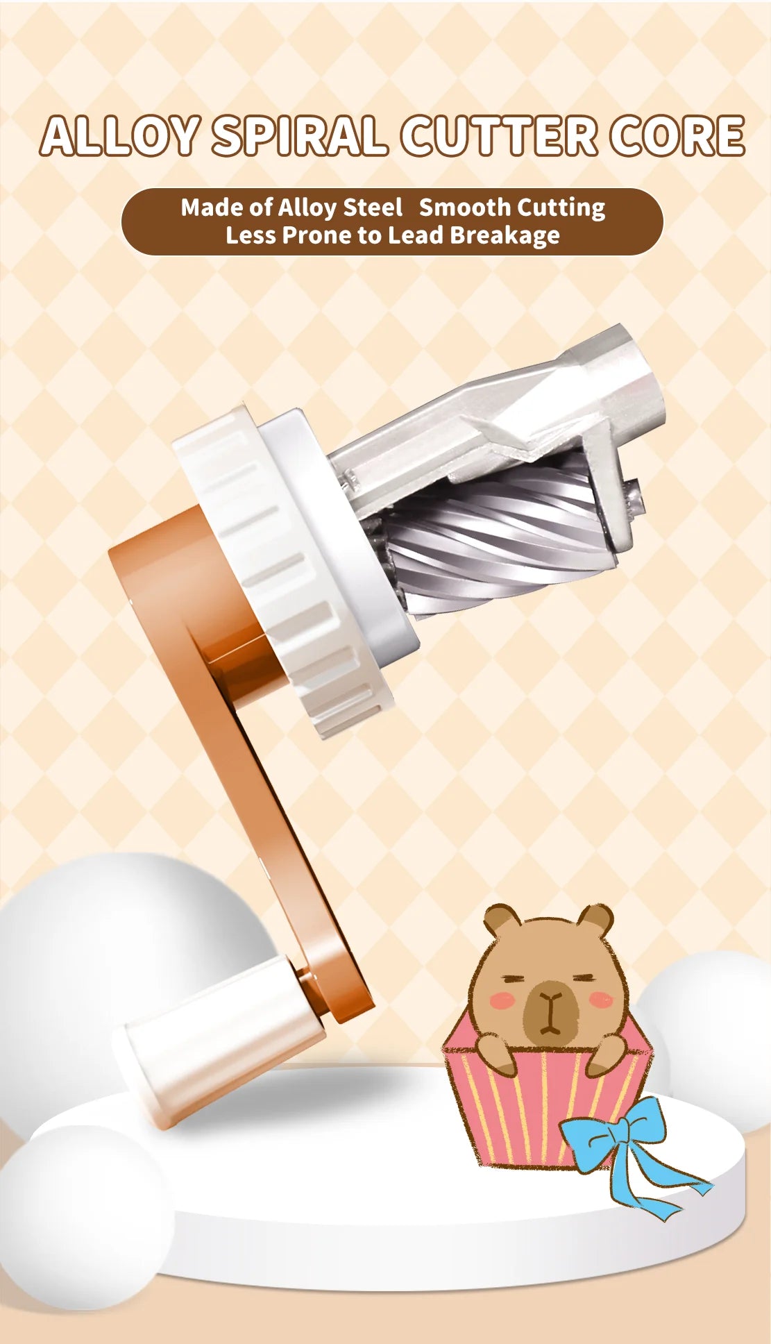 Capybara Pencil Sharpener Fast Sharpening Easy to Use for Kids Students School Office Stationery Cute Anime Merch Kawaii Gift