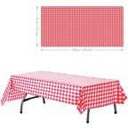 Race Car Theme Tablecloths Black White Checkered Rectangular Plastic Table Cover Racing Car Birthday Party Decorations Supplies
