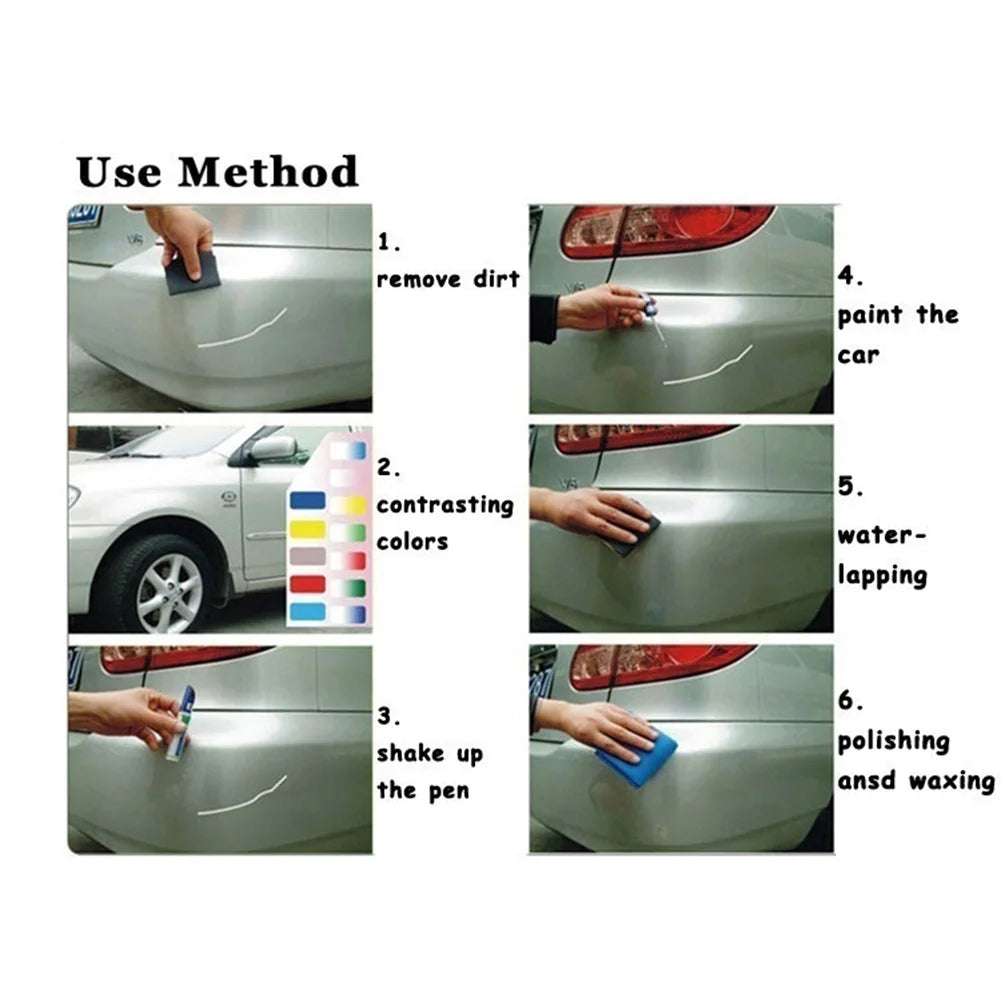 New 12ml Car Paint Pen Waterpoof & Durable Car Repair Pen Auto Liquid Scratch Repair Paint Professional Scratch Repair Tool