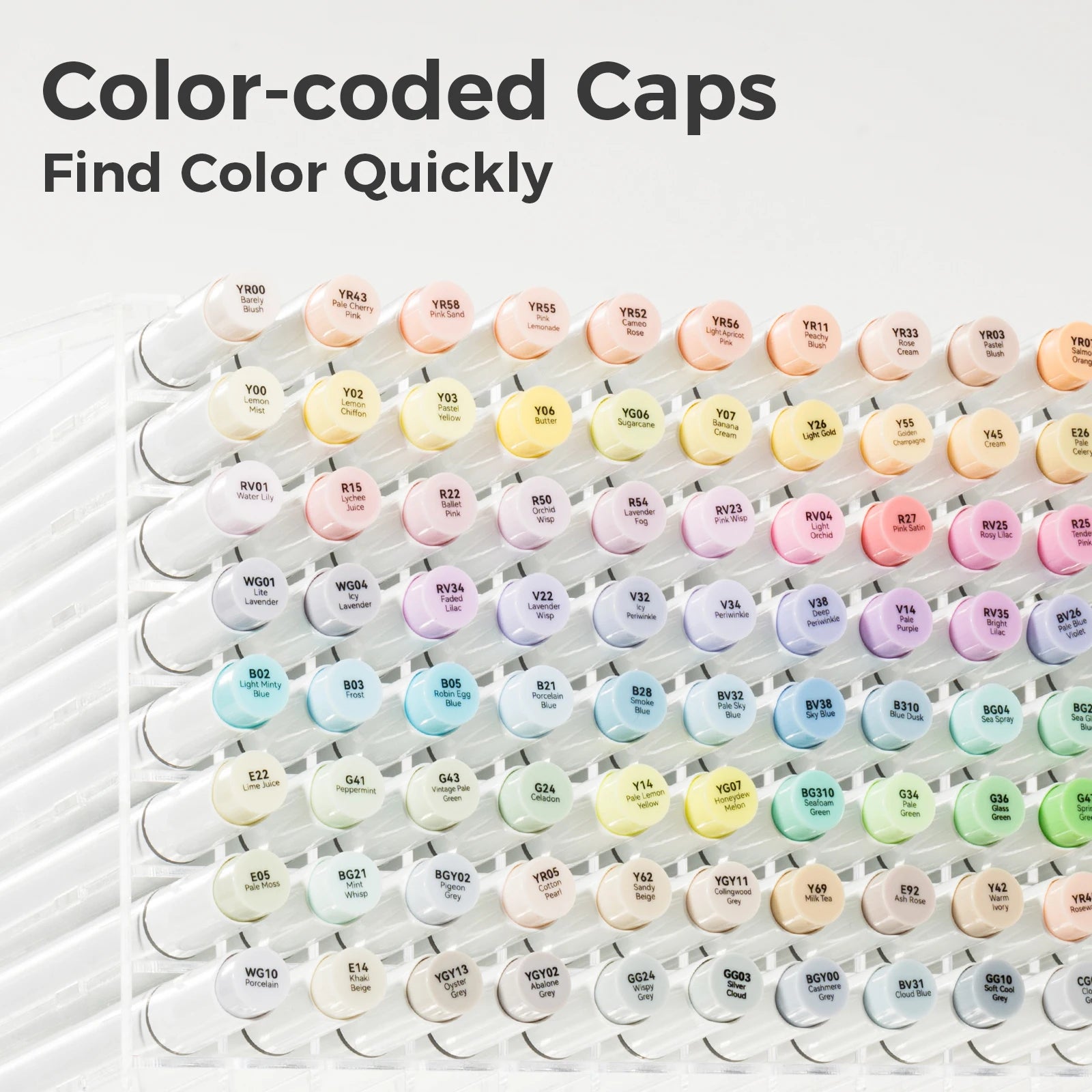 Ohuhu Honolulu 48 Pastel Colors Marker Pen Set Alcohol Art Markers Refillable Dual Tips Sketching Drawing School Art Supplies