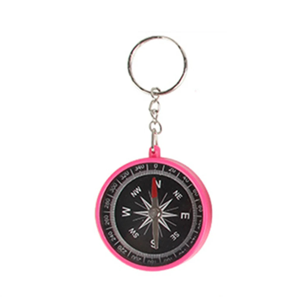 Outdoor Compasses Keychain,Children Mini Compasses Keychain Portable Easy Hanging Key Chains Accessories For School,Outdoors