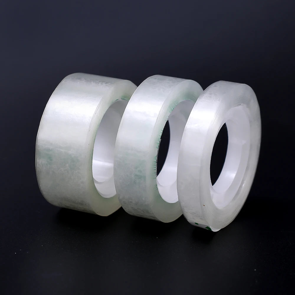 1-3Roll Transparent Tape Width 8/12/18mm Packing Tape Traceless Students Adhesive Tape Packaging Tool Stationery Office Supplies