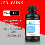 250ML Bottle LED UV Ink For Epson L800 L805 L1800 R290 R330 1390 1400 1410 UV Printer Ink UV Varnish Gloss Ink Hard INK Soft