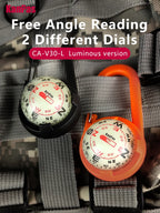 KANPAS Carabiner Compass Ball,Innovative Dual Dial Outdoor Compass,Waterproof Lightweight Backpacking Luminous Compass CA-V30(L)