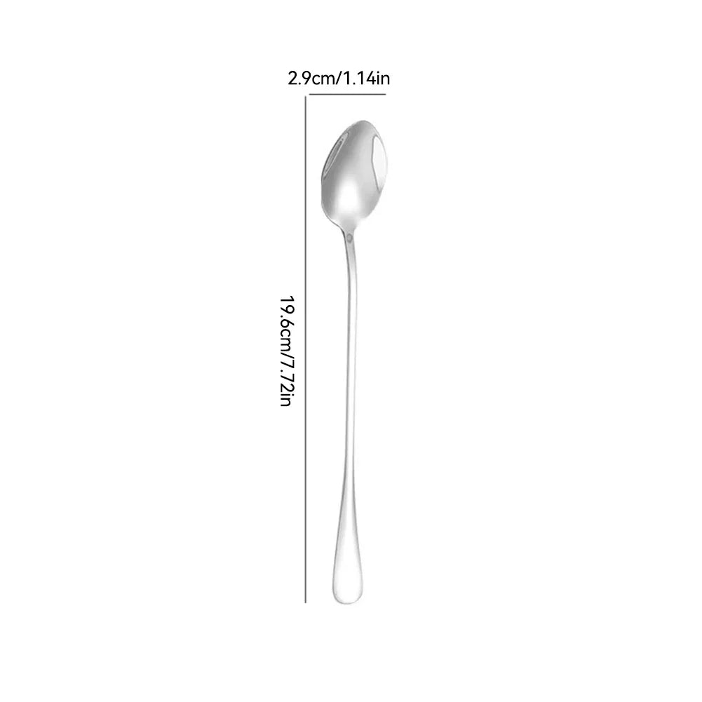 Stainless Steel Threaded Bar Spoon Swizzle Stick Coffee Cocktail Mojito Wine Spoons Barware Bartender Tools Accessories
