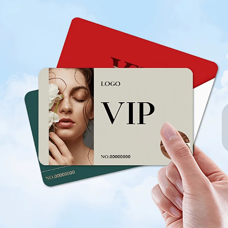 Custom PVC Business Cards Plastic Waterproof Cards Personalized Design Round Corners Glossy Matte Frosted PVC Business Cards