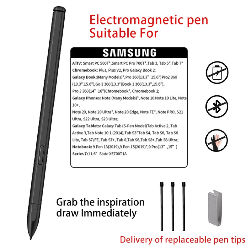Electromagnetic  Pen For Samsung Galaxy Tablet For Lenovo Tablet  DELL Tablet  For Acer Tablet    Without Bluetooth