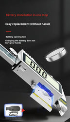 All-Metal IP54 Electronic Digital Display Vernier Calipers 0-150/200/300mm Stainless Steel HD Full Screen Caliper Measuring Tool