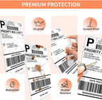 4x6 Thermal Direct Shipping Label,Pack of 500 Fan-Fold Labels, Permanent Adhesive, Commercial Grade Thermal Shipping Labels