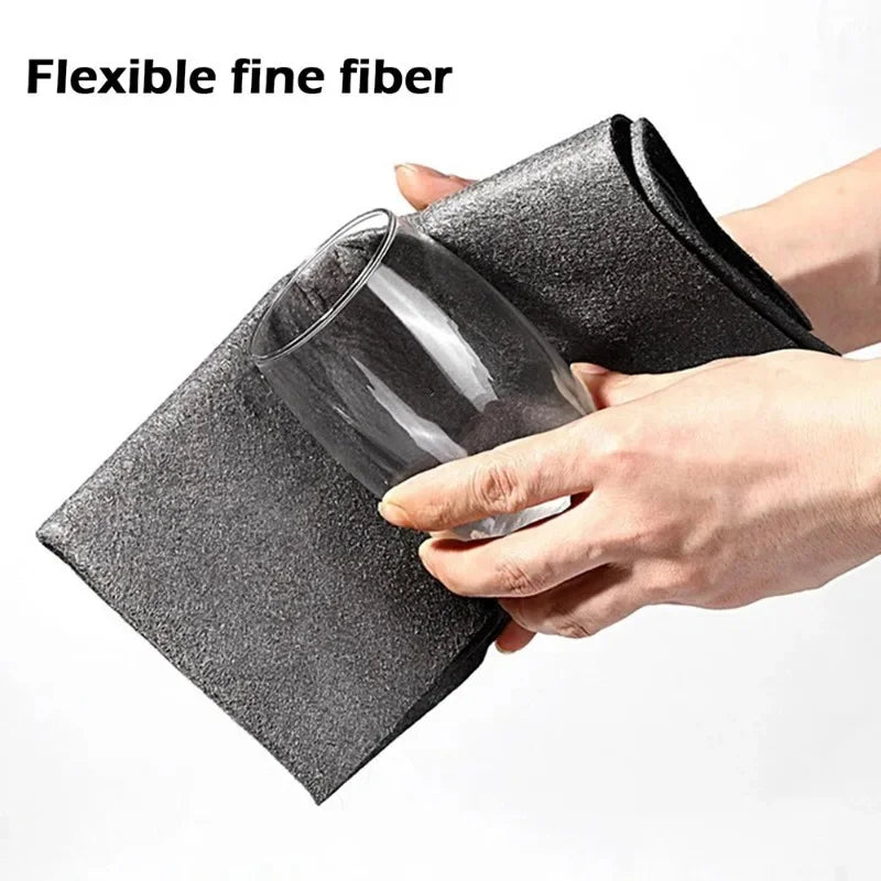 Thickened Magic Cleaning Cloth No Trace Reusable Microfiber Washing Rag Car Window Glass Wipe Towel Kitchen Clean Tool Wholesale