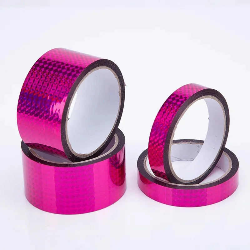 30/50M Self-Adhesive Decorative Laser Tape DIY Glitter Party Gift Packing Home Decor Tape Hot Stamping Sticker Gold Silver Tape