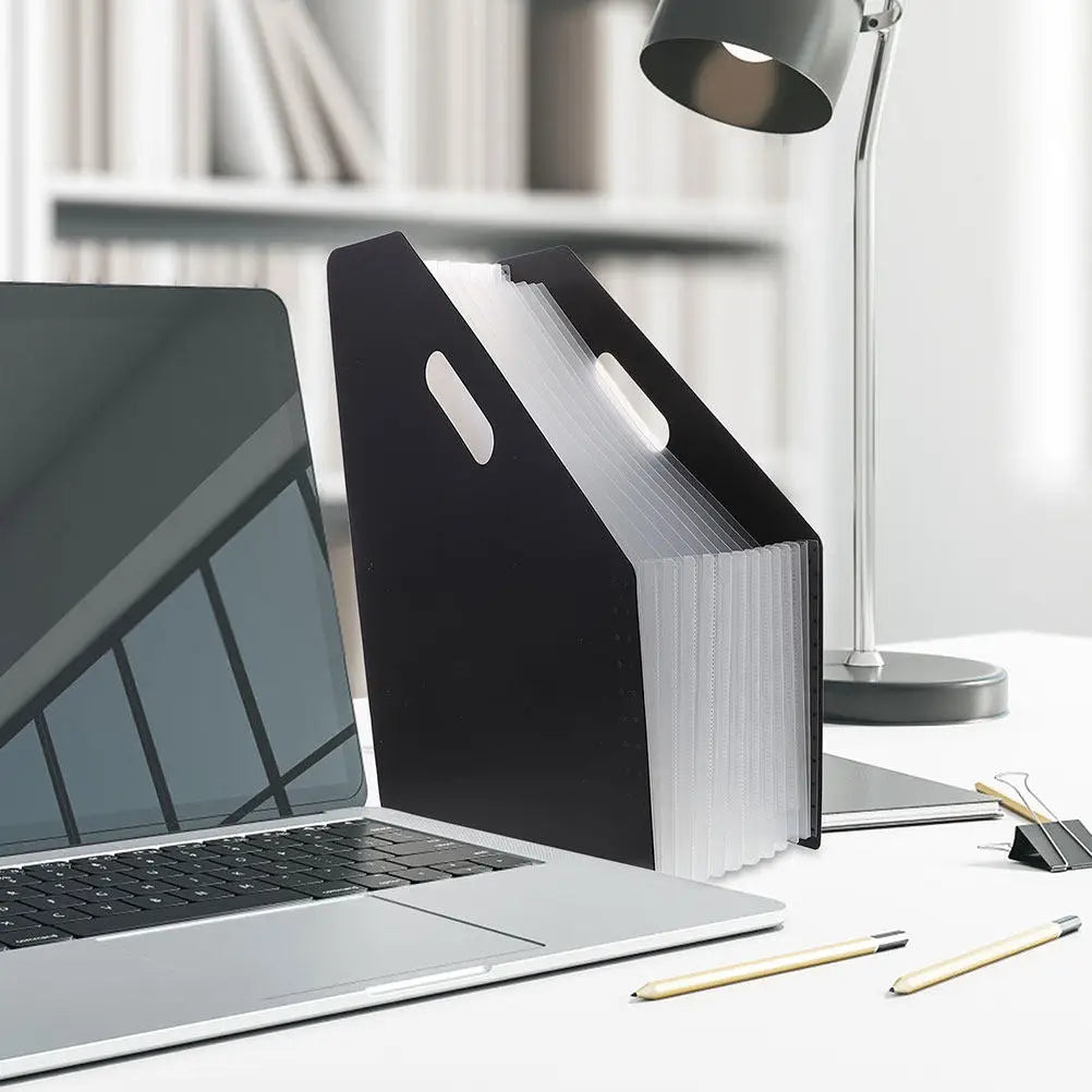 2Pcs Vertical Accordion File Organizer Folder for Papers Documents Receipts Home Office School Travel Strong Anti-Deformation