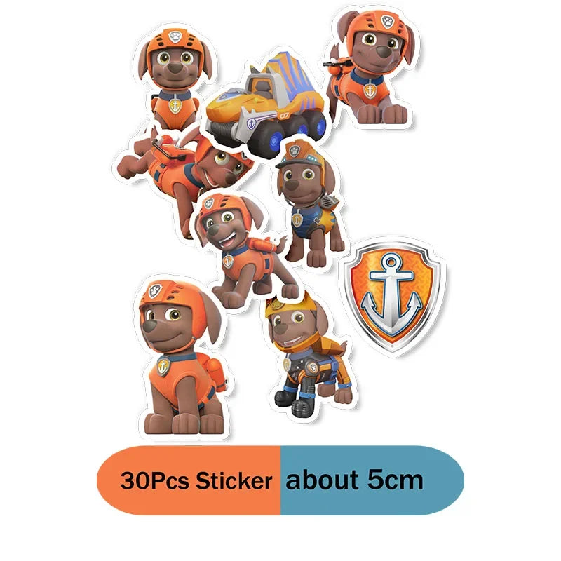 Zuma Paw Patrol Orange Birthday Decorations Cartoon Theme Kid Baby Shower Party Banner Balloon Plate Tablecloth Supplie Toy Gift