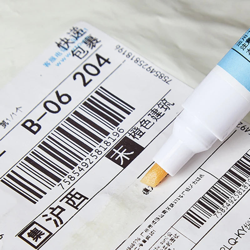Portable Correction Pen 3 Seconds To Erase Correction Fluid Pen Thermal Paper Parcel Label Correction Fluid Privacy Protection