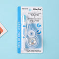 1 Correction Tape + 1 Correction Liquid Kawaii White Out Combo Quick Dry & Clean Finish Student Mistake Cover Tools Stationery