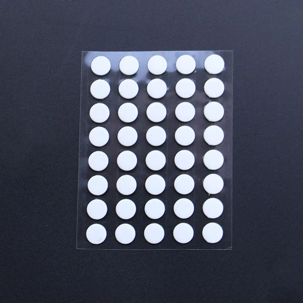 JCD 40Pcs 6.5mm Diameter 0.8mm Thickness Small Dots Universal Mouse Skates for Logitech Rubberized Mouse Foot Glide Feet Sticker