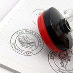 Personalized Logo Self inking Stamp Customized Photosensitive ink Stamps Your design picture Custom wedding initial Library book
