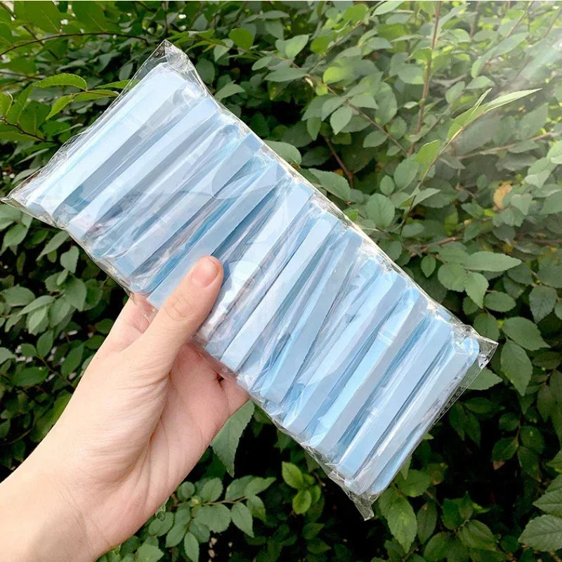 50 Pcs Compressed Face Wash  Wash Face Sponge Clean Face Powder Puff Cleansing Cotton Pad Cleansing Beauty Strip
