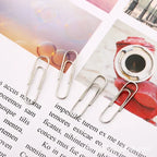 500/300/100/50PCS Metal Silver Paper Clips for Paperwork Stainless Steel Bookmark Paperclips Organizers Office School Supplies