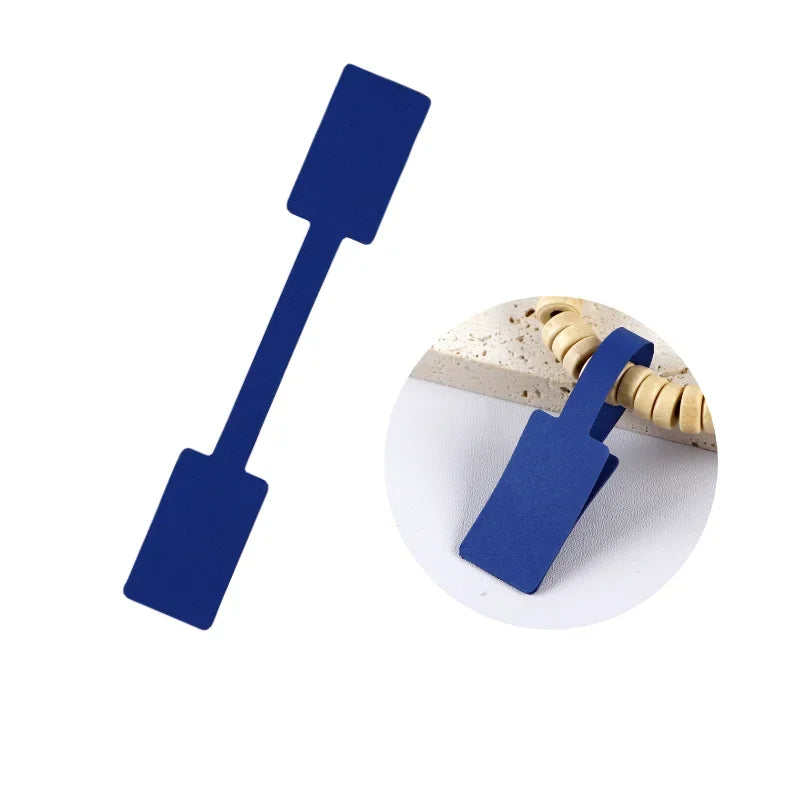 100/2001.6x10cm 8 Color Price Tag for Jewelry Display Sticker Card Necklace Earring Bracelet Blank Square Label Packaging