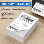 4X6 Thermal Labels Paper 100/500PCS Adhesive Stickers Shipping Labels For Desktop Thermal Printer DHL UPS Express LOGO Barcode