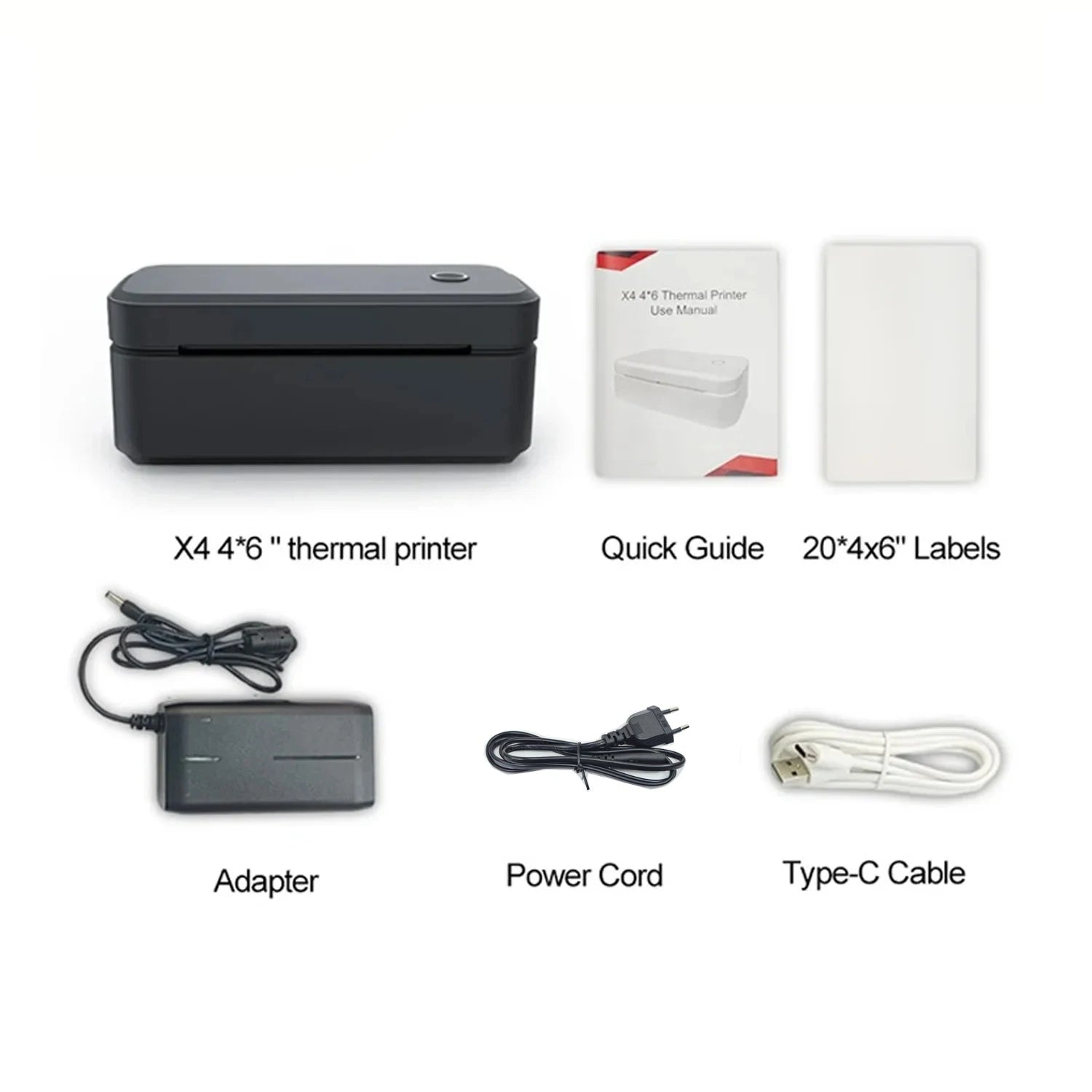 Marklife X4 Thermal Label Printer Portable Printer for 4x6 Mailing Packages Printing Bluetooth & Automatic Label Recognition