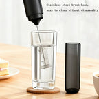 Handheld Egg Beater Froth Mixer Kitchen Stainless Steel Automatic Electric Coffee Milk Foaming Mixer Kitchen Whisk Tools