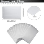 10Pcs Stainless Steel Metal Business Card Size 85*53mm Blank Laser Engraving Cards Special Logo Printing Matte Brushed Finishing