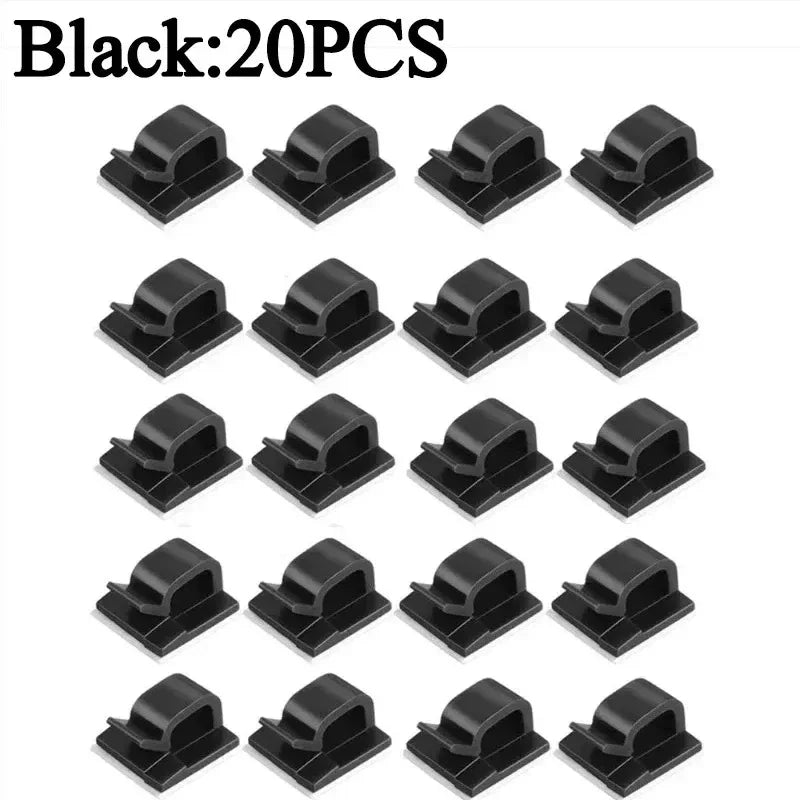 Car Cable Clamp Accessories Guiding Line Self-adhesive Line Management Clips Wiring Wire Arrangement Electrical Equipment WINDER