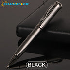 STONEGO Capless Ballpoint Pen, Simply Twist Roller Ball Pen Black Gel Ink Medium Point 1.0mm Smooth Writing Signature Pens