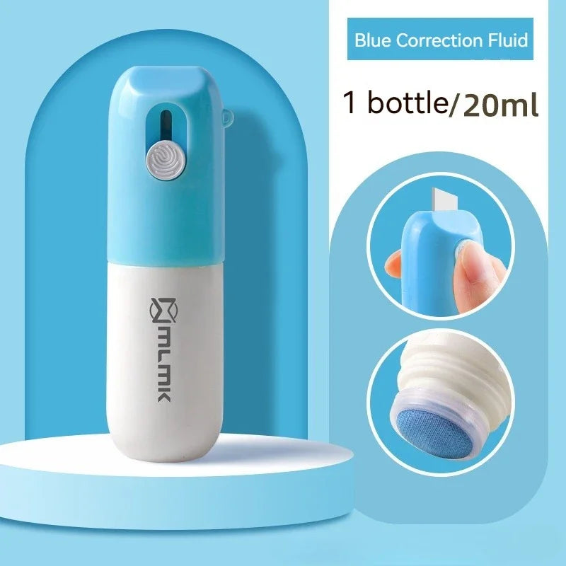 Portable Thermal Paper Correction Fluid Fast-Drying Anti Peep Privacy Protector with Retractable Box Opener Quick Eraser Covera