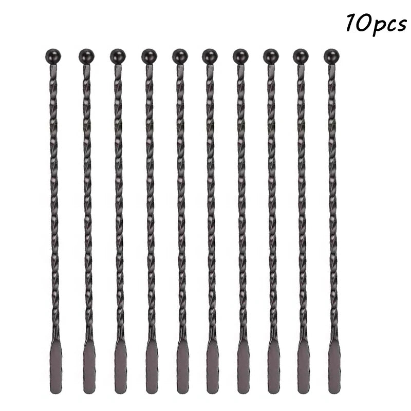 Stainless Steel Cocktail Drink Mixer Bar Stirring Mixing Sticks Muddler Ladle Stirrer Swizzle Sticks Coffee Stirring Sticks