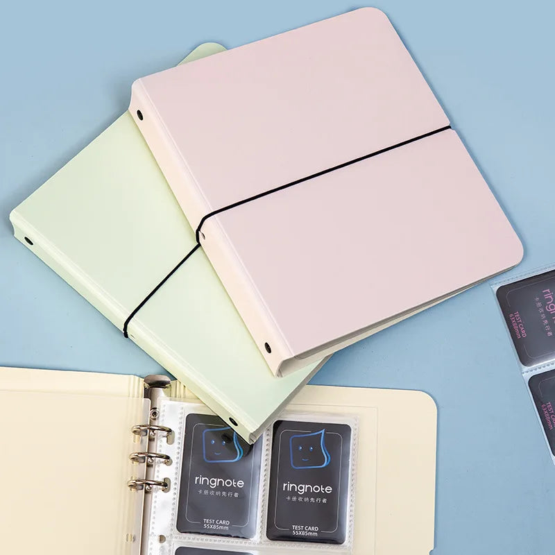 A5 3 Ring Binder Kpop Photocards Holder Photo Album Pocket Sleeves Clear Photo Card Collect Book Loose-leaf Binder Sheet Inserts