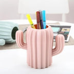 New Creative Desktop Storage Plastic Multifunctional Cute Cactus Pen Holder Office Desk Supplies Simple And Fresh Stationery