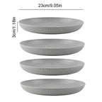 4/16Pcs Wheat Straw Tableware Set Eco Friendly Unbreakable Dinnerware Kitchen Cutlery Kids Dishes Eating Cutlery Camping