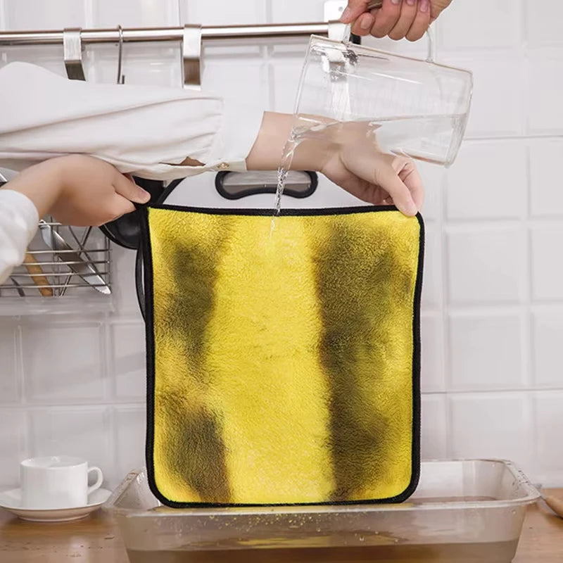 Microfiber Car Cleaning Towel Car Wash Drying Cloth Household Cleaning Supplies Dish Washing Cloth Hemming Car Detail Wash Towel