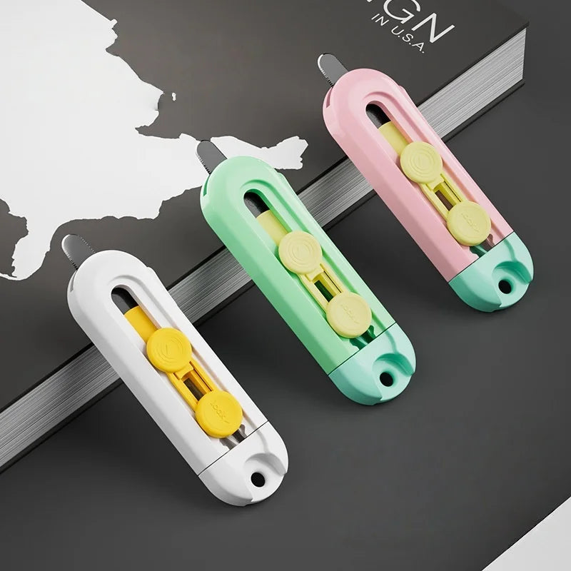 Magnetic Suction Utility Knife, Mini Portable Box Opener, Letter Opener, Paper Cutter, Home Office Supplies