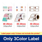 YINSITOM 20-50mm Mini Portable Thermal Printer Bluetooth Barcode Hand Multifunctional Price Label Sticker Maker Android / iOS
