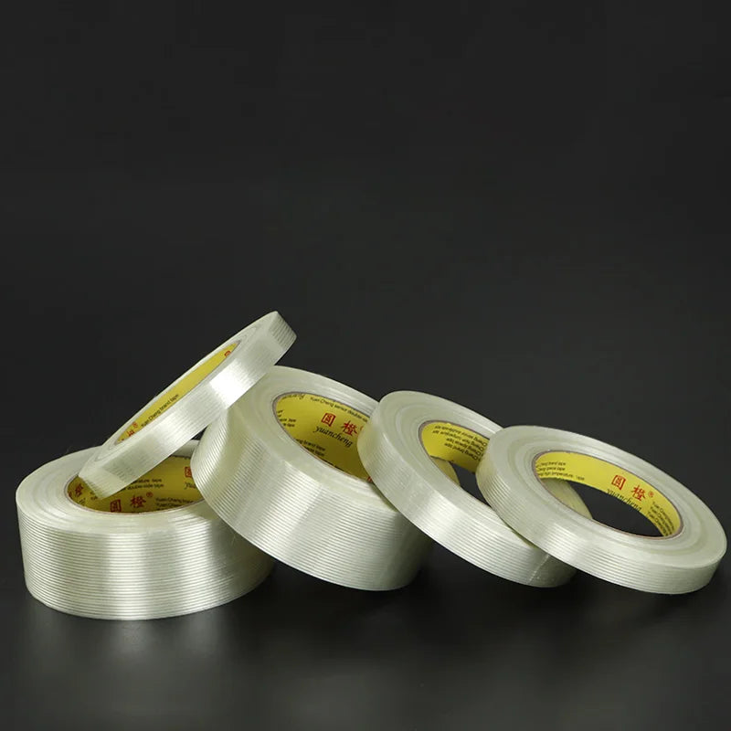 High Viscosity Stripe Fiber Tape, Non-Marking Tape, Battery Bundling, Wear-Resistant, Waterproof, and High-Temperature Resistant