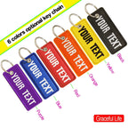 Personalized Name Customization Embroidery Patches, Car, Motorcycle, Backpack, Door Lock, Key-Chain Tag
