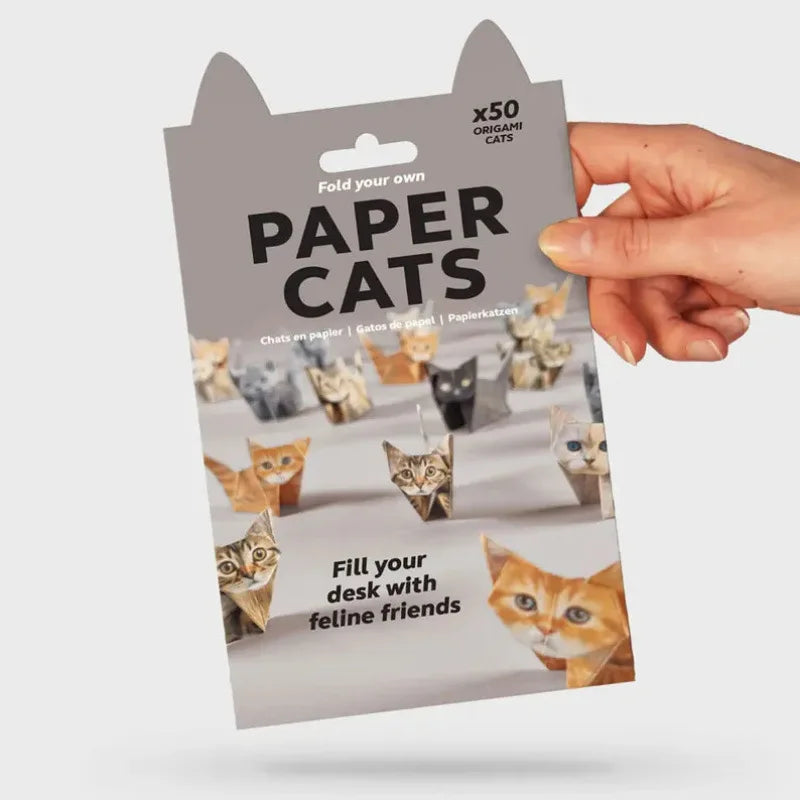 Creative DIY Paper Cats Handmade DIY Paper Cat Dog Dinosaur Folding Animal Folding Paper Set