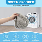 2pcs Reusable Microfiber Mop Pads for Swiffer Sweeper XL Dry Sweeping Wet Mop Cloths Replacement Sweeping Mopping Pad Refill